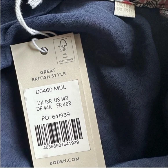 NWT Boden High Neck Flippy Floral Mini Dress - Picture 7 of 8